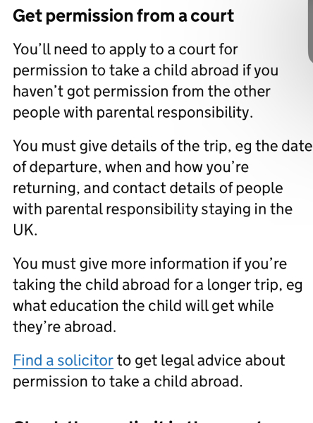Dad won't give consent letter for my daughter as he is bitter