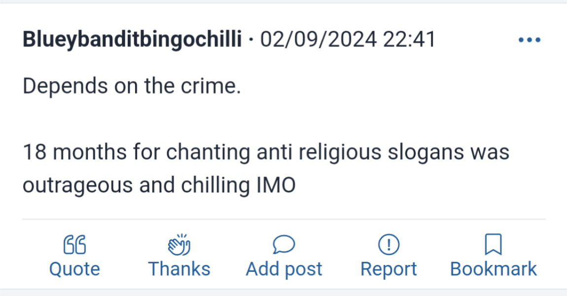 To not want blasphemy laws in the UK?