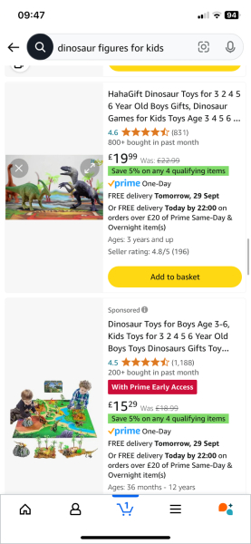 To buy 3 year old DD dinosaurs for Christmas?