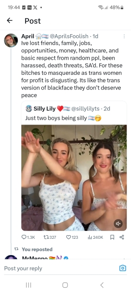 In what might just be the most insane story of the year - Two female OnlyFans models have gone viral after pretending to be transgender to sell porn content.  Trans activists are now accusing the women of "appropriation" for identifying as men