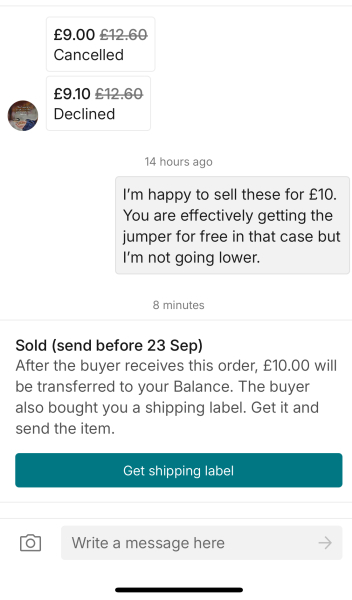 I love Vinted but this is something else…..