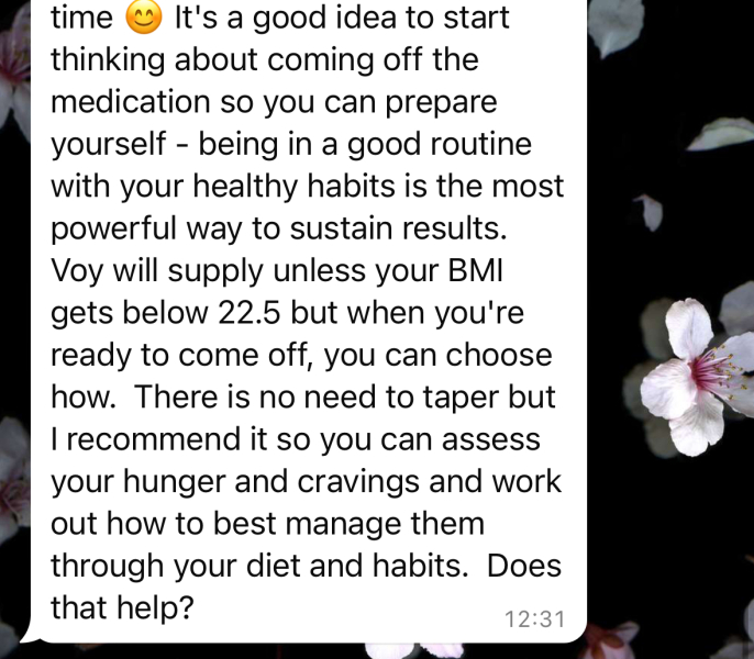 VOY ending Mounjaro options.