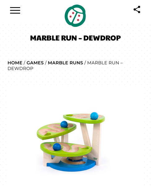 Marble run for a 3 year old