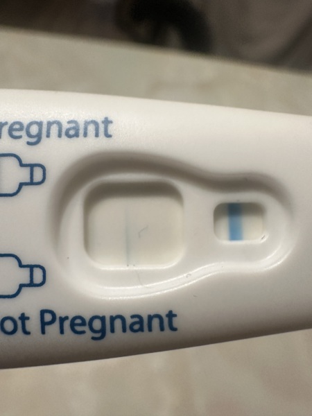 Clear blue test. Evap line or positive