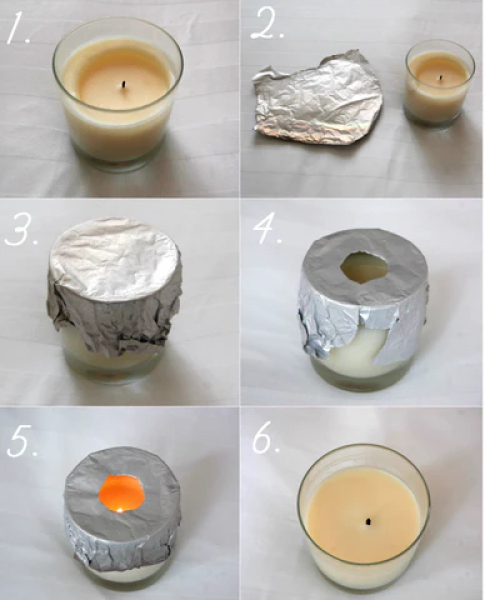 Do you burn candles in daylight?