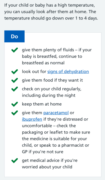 How to treat a fever in young children ?!