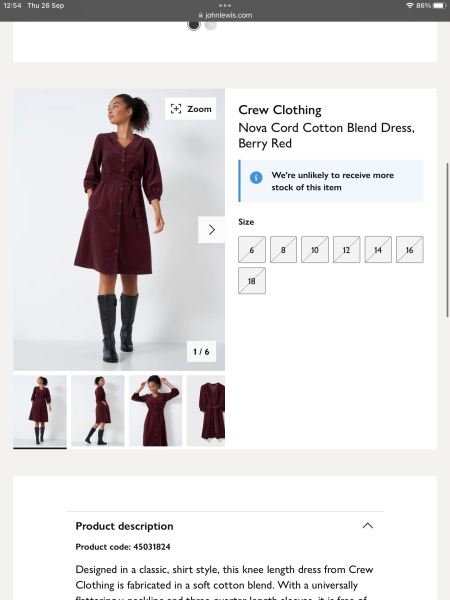 What would you wear this autumnal dress with? (Burgundy cord)🍁