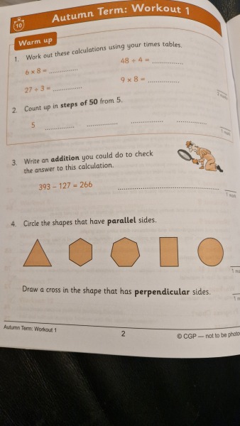 I can't do ds home work year 4