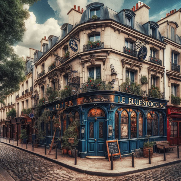 Les Bas Bleus, The Bluestocking...