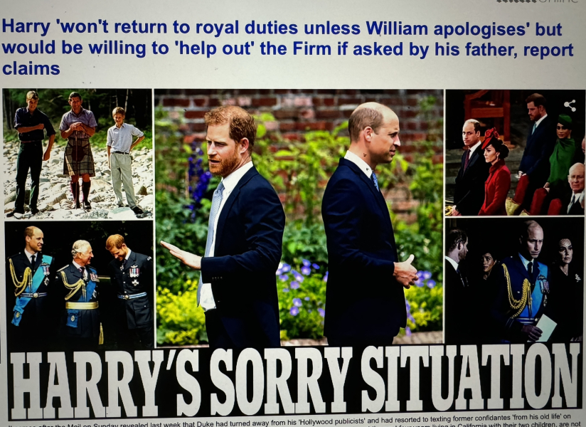 Duke of Sussex  : "potentially initiate a partial return to the royal fold"