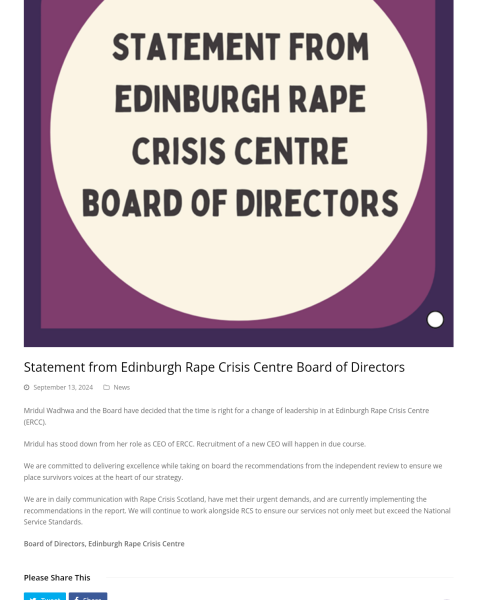 Surely Mridul Wadhwa has to go now? Report into ERCC out.