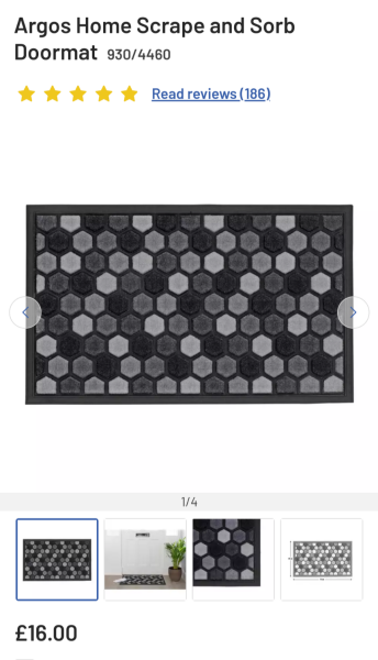 Rubber-backed door mats with beveled edges - recommendations required