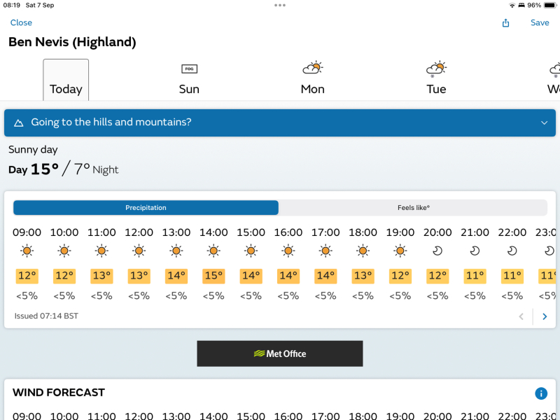 Any advice for Ben Nevis please!