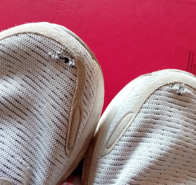 Trainer Toe holes