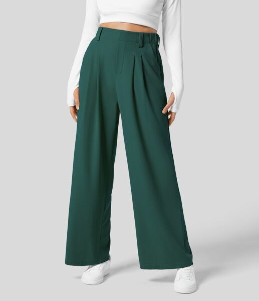 What to wear with Halara waffle work trousers?