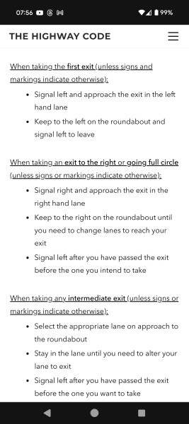 A roundabout one