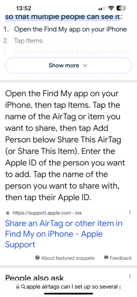 Husband has put an apple airtag in my car!