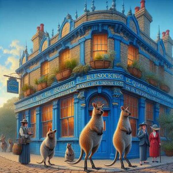 Les Bas Bleus, The Bluestocking...