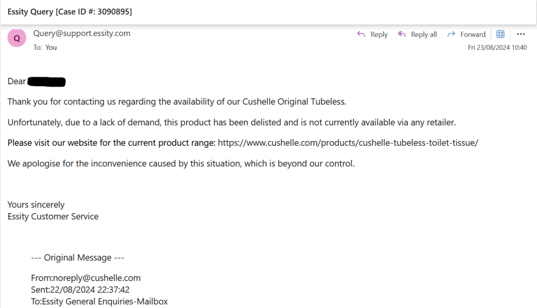 Tubeless Toilet Roll?