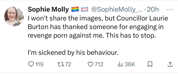 Sparkles vs Councilor Laurie Burton