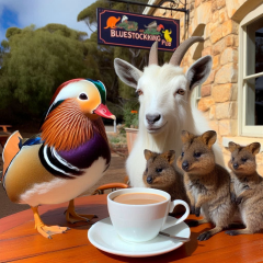 Les Bas Bleus, The Bluestocking...