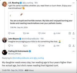 JK Rowling roasts more than just marshmallows