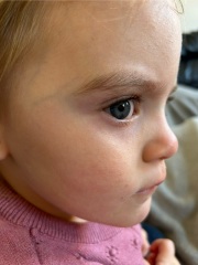 Will her eyes turn brown?