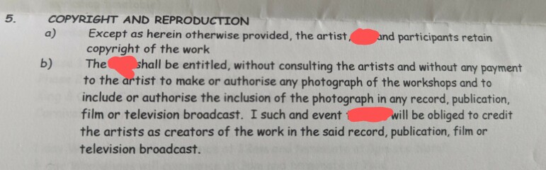 copyright issue with TV show