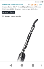 Very light but cheap hoover