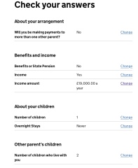 To want more child maintenance