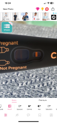Clear blue test. Evap line or positive