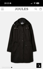 black smart rain coat