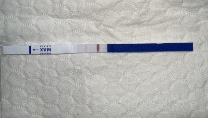 Evaporation line or faint positive?