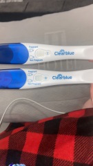 Clear blue test. Evap line or positive