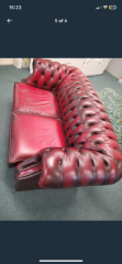 Leather chesterfield restoration