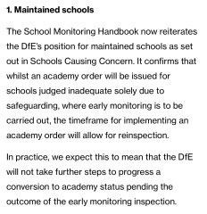 Goodbye one word OfSted judgements .....