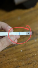 Evap lines? Or both very faint positives ?