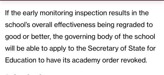 Goodbye one word OfSted judgements .....