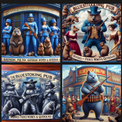 Les Bas Bleus, The Bluestocking...