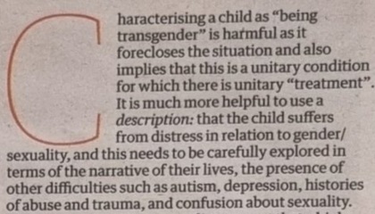 The week that Sent trans fanatics into retreat.