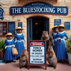 Les Bas Bleus, The Bluestocking...