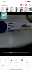 Clear blue test. Evap line or positive