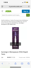 Brought menopause test instead of pregnancy test