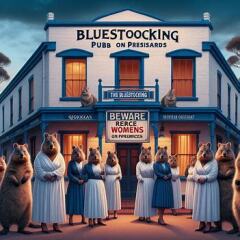 Les Bas Bleus, The Bluestocking...