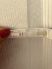 Faint positive or line eyes