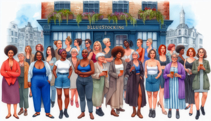 Les Bas Bleus, The Bluestocking...