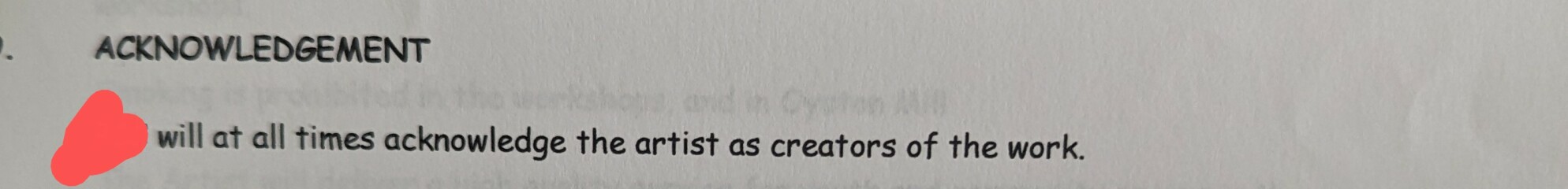 copyright issue with TV show