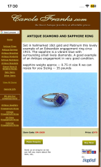 £500 sapphire ring?