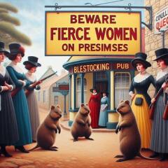 Les Bas Bleus, The Bluestocking...