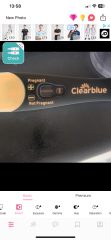 Clear blue test. Evap line or positive